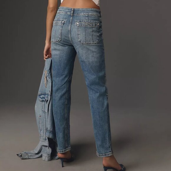 Anthropologie The Wanderer Mid-Rise Relaxed-Leg Jeans by Pilcro - Picture 5 of 9